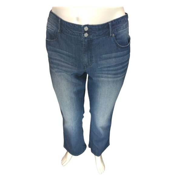 Women Blue Faded Pants - Picture 1 of 1